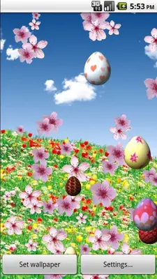 Easter in bloom Lite Live Wallpaper android App screenshot 3